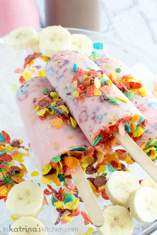 Milk and Cereal Breakfast Popsicles