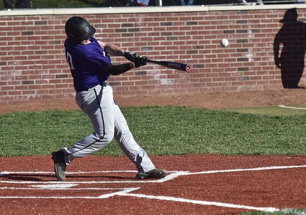 Brayden Wilson hits the ball.