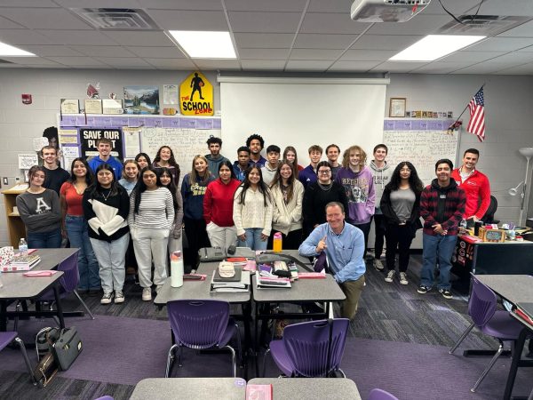 Matt Standridge visits Mr. Perry's Advance Speech class