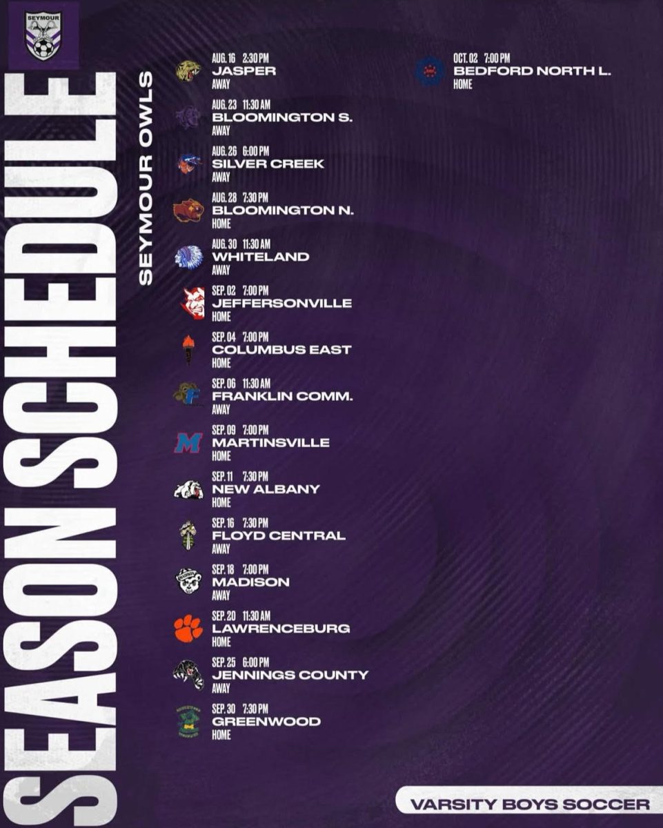 Seymour Boys' Soccer Releases 2025 Schedule